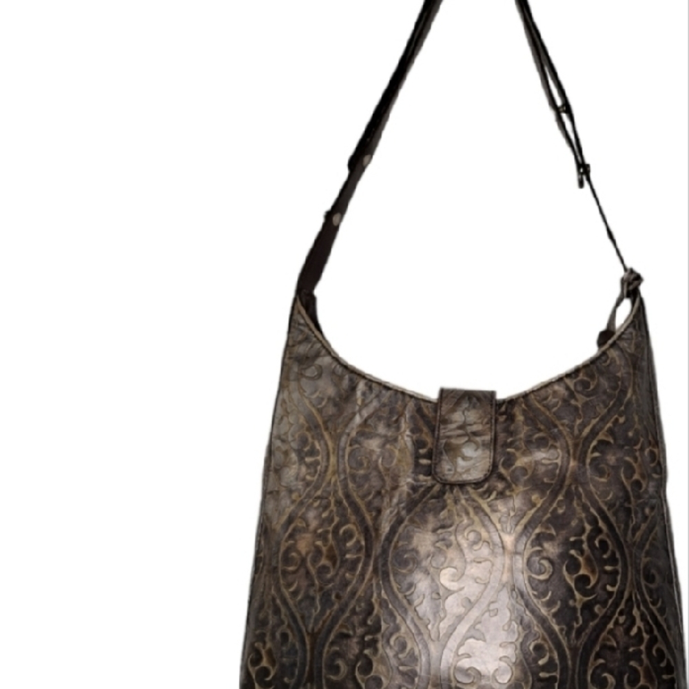 Brahmin Embossed Leather Convertible Bag Purse